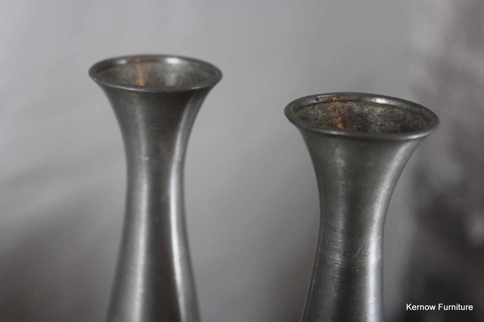 Pair Pewter Vase - Kernow Furniture