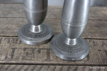 Pair Pewter Vase - Kernow Furniture