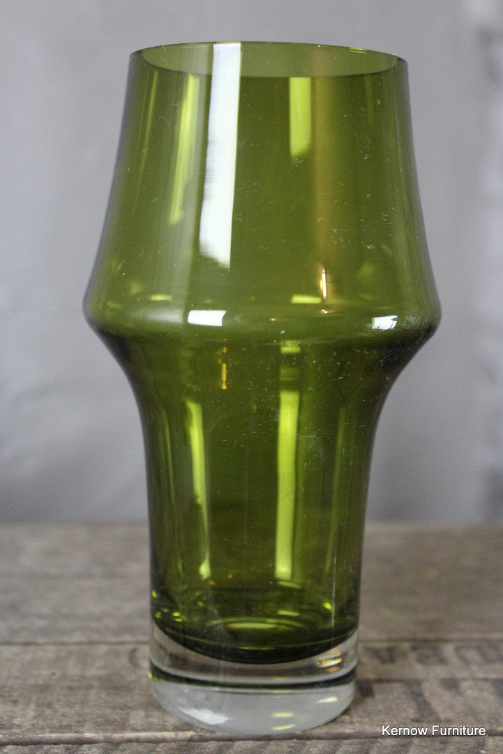 Riihimaki Green Glass Vase - Kernow Furniture