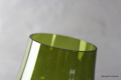 Riihimaki Green Glass Vase - Kernow Furniture