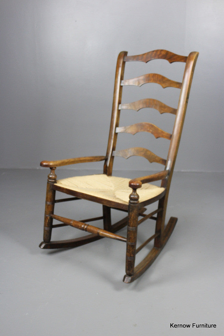 Stained Beech Rocking Chair - Kernow Furniture