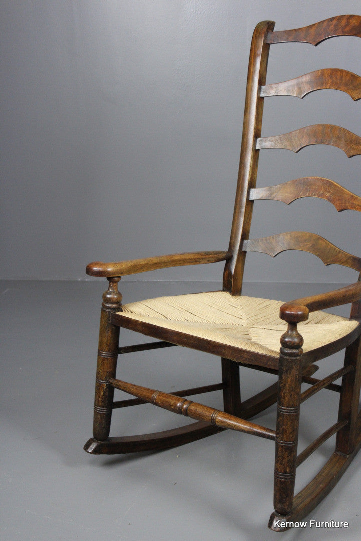 Stained Beech Rocking Chair - Kernow Furniture