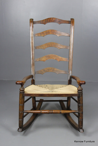 Stained Beech Rocking Chair - Kernow Furniture