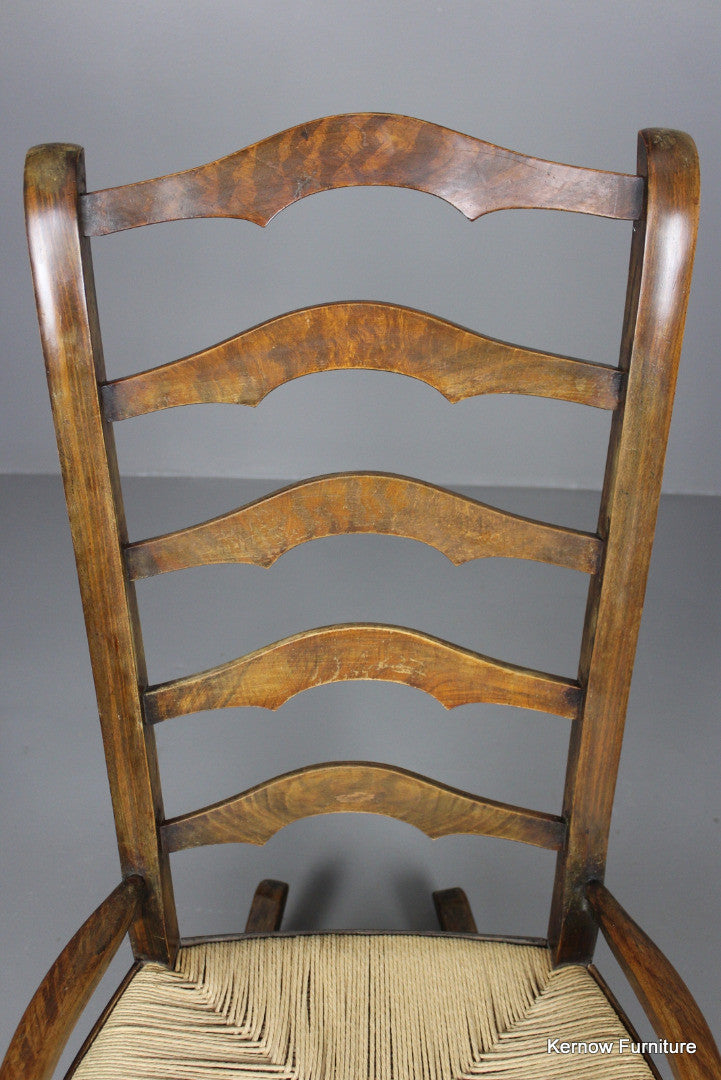 Stained Beech Rocking Chair - Kernow Furniture