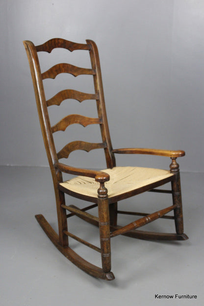 Stained Beech Rocking Chair - Kernow Furniture