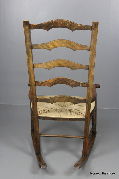 Stained Beech Rocking Chair - Kernow Furniture