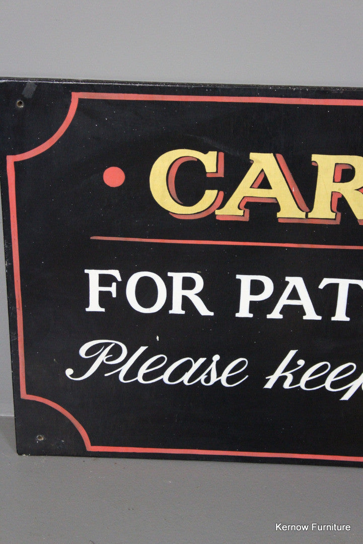 Pub Car Park Sign - Kernow Furniture