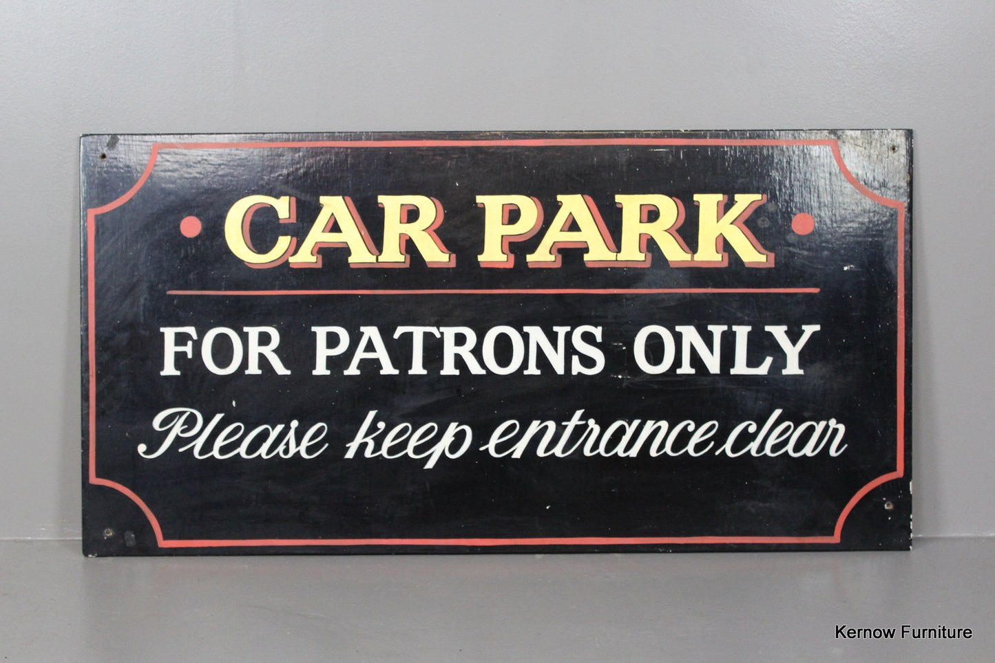 Pub Car Park Sign - Kernow Furniture