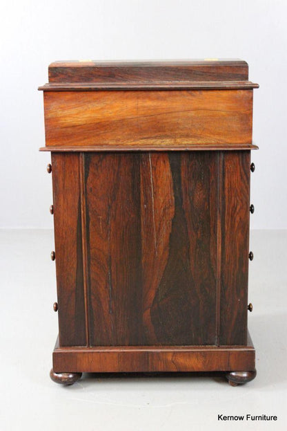 Antique Rosewood Davenport - Kernow Furniture