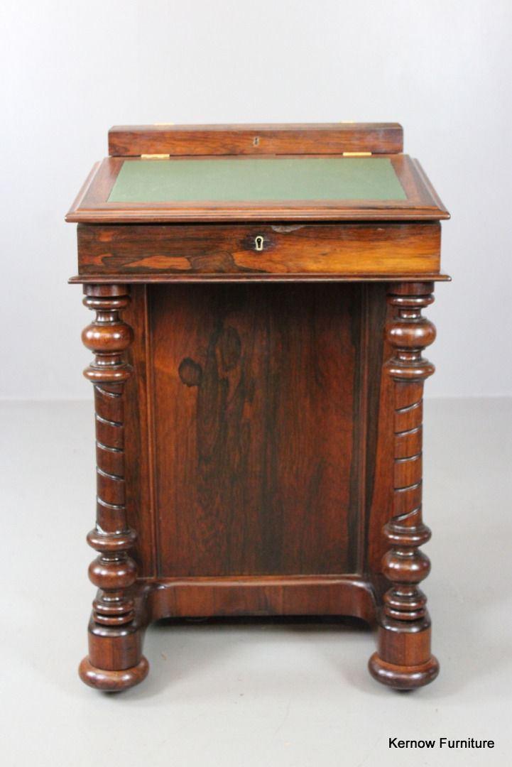 Antique Rosewood Davenport - Kernow Furniture