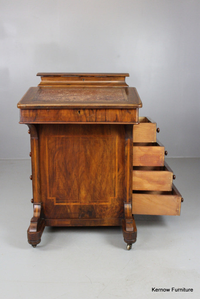 Victorian Walnut Davenport - Kernow Furniture