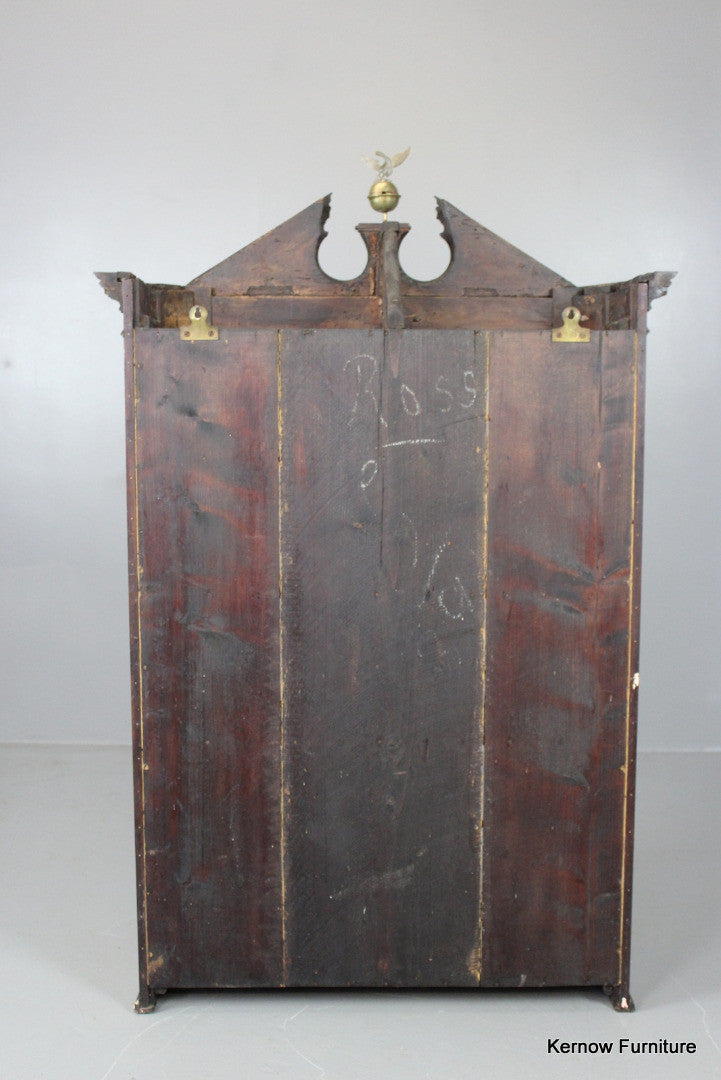 George III Inlaid Mahogany Hanging Cabinet - Kernow Furniture