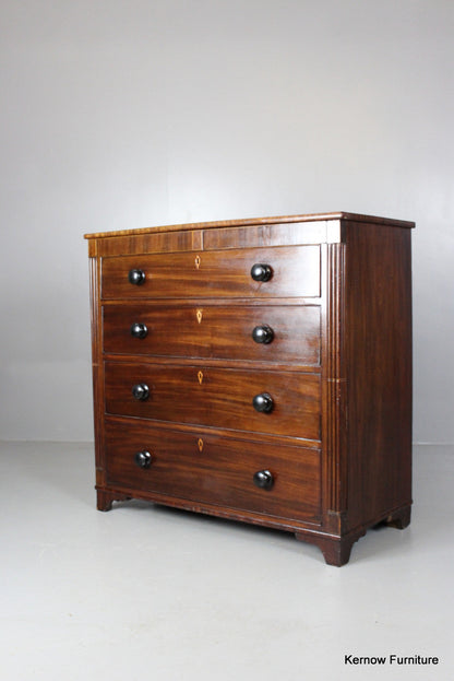 19th Century Mahogany Chest of Drawers - Kernow Furniture