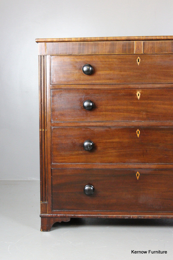 19th Century Mahogany Chest of Drawers - Kernow Furniture