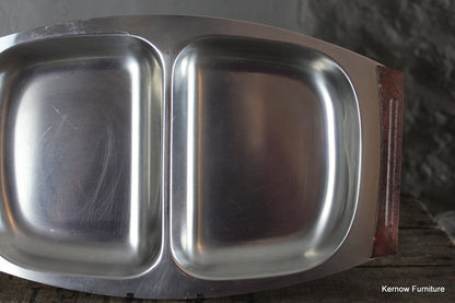 Retro Danish Stainless Serving Dish - Kernow Furniture