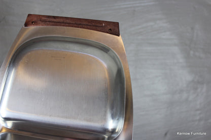 Retro Danish Stainless Serving Dish - Kernow Furniture