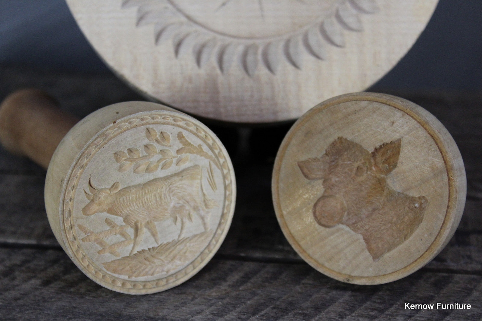 Wooden Butter Stamps - Kernow Furniture