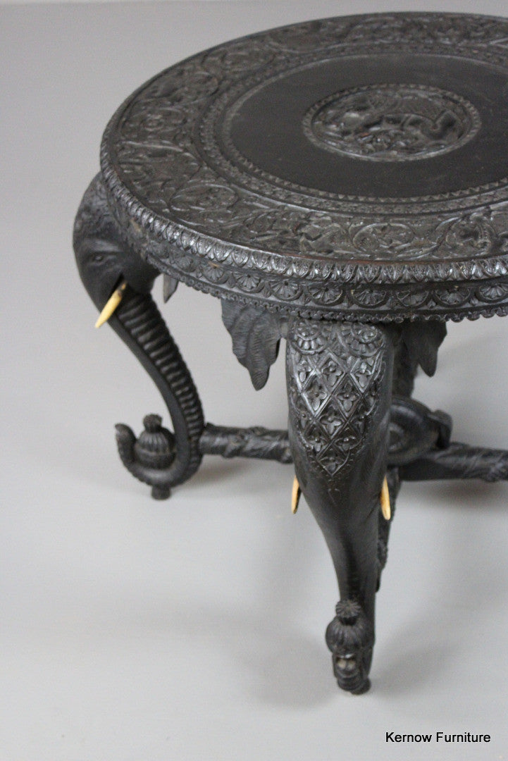 Burmese Carved Table - Kernow Furniture