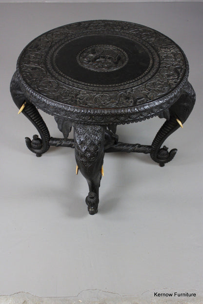 Burmese Carved Table - Kernow Furniture