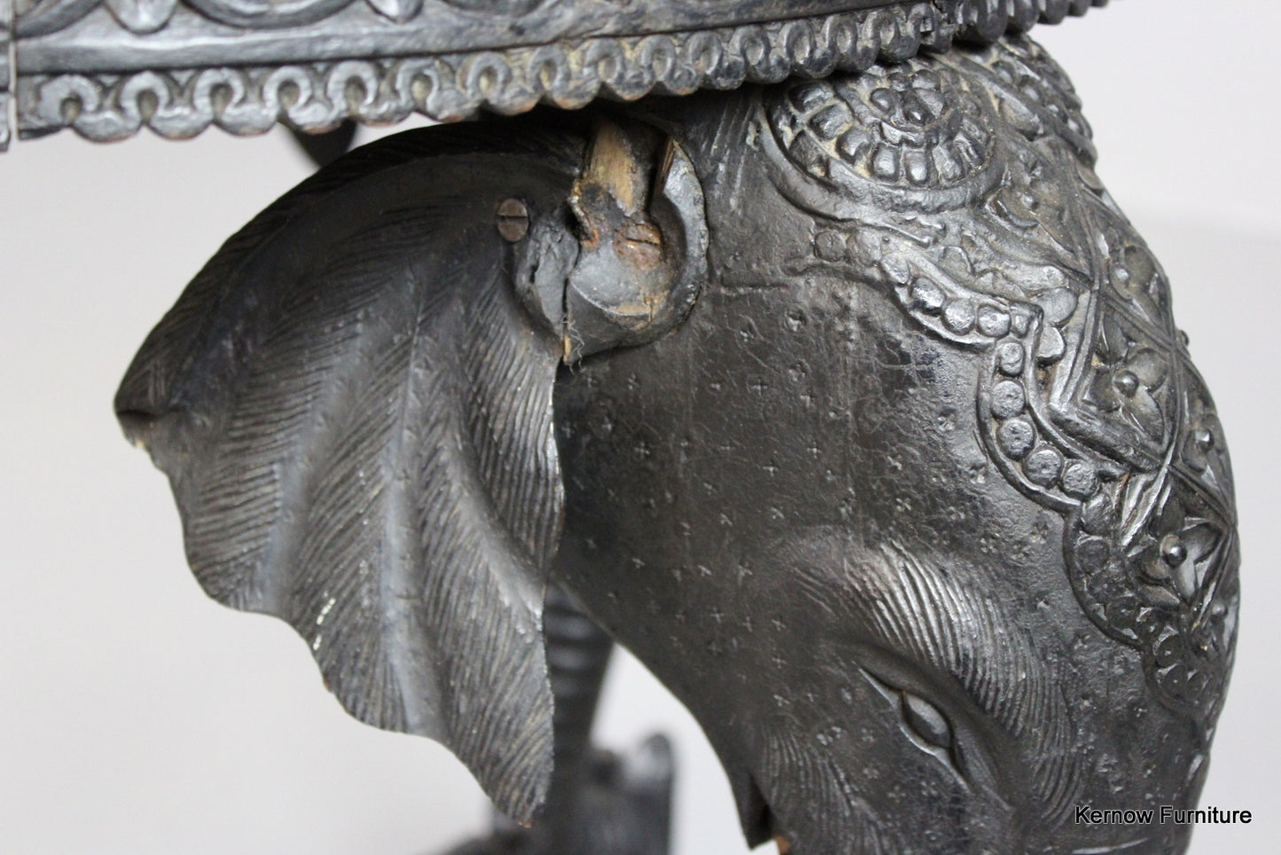 Burmese Carved Table - Kernow Furniture