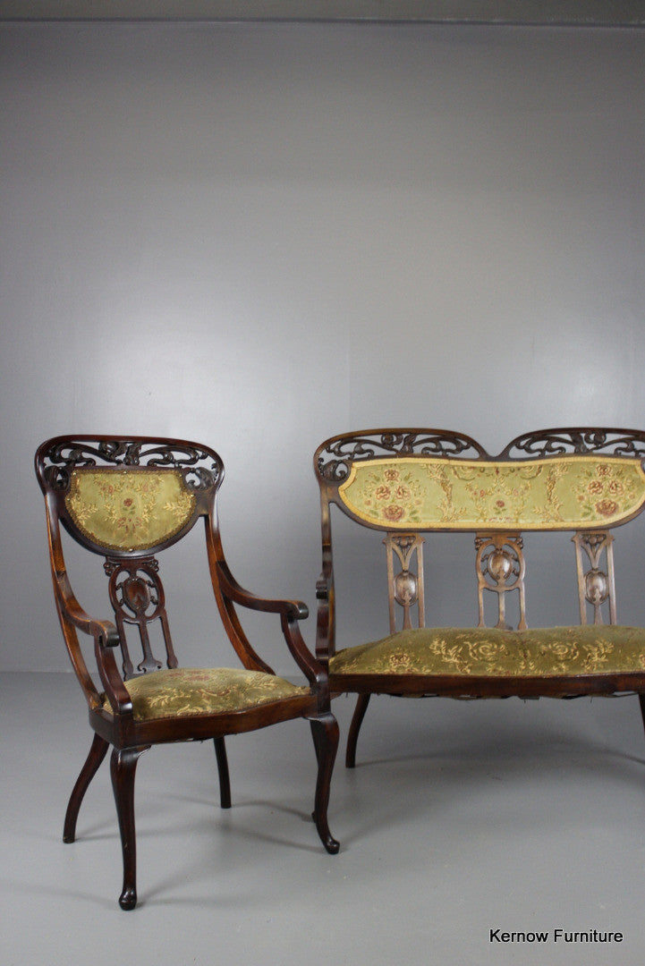 Art Nouveau Sofa & Chair - Kernow Furniture