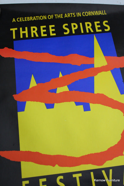 Three Spires Festival Vintage Poster - Kernow Furniture