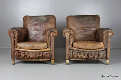 Pair French Armchairs - Kernow Furniture