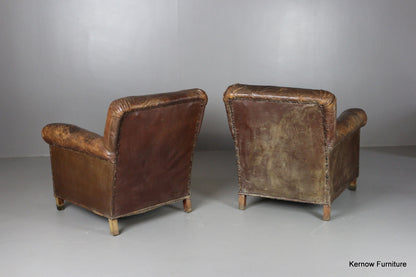 Pair French Armchairs - Kernow Furniture