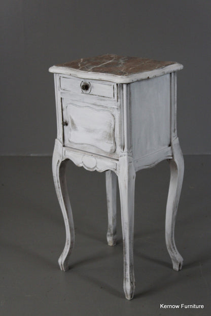 Painted French Bedside Cabinet - Kernow Furniture