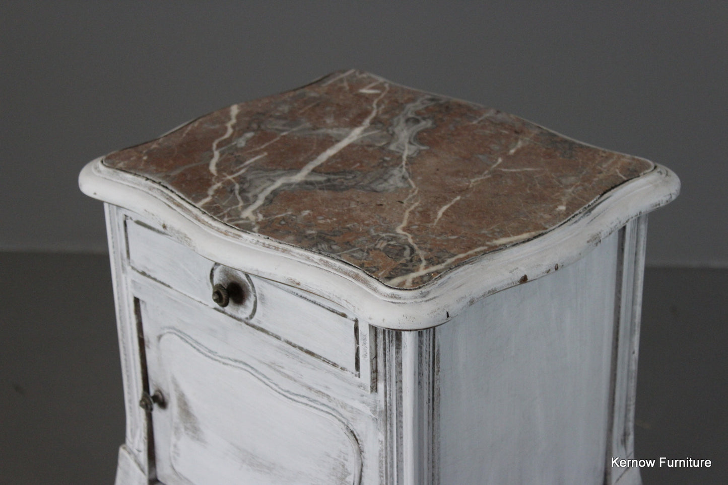 Painted French Bedside Cabinet - Kernow Furniture