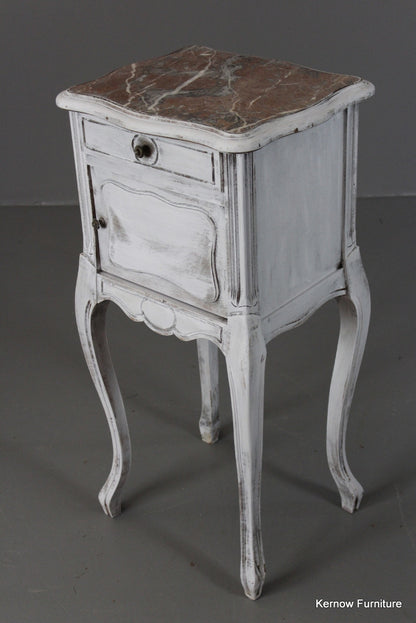 Painted French Bedside Cabinet - Kernow Furniture