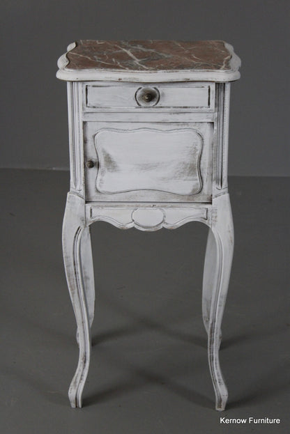 Painted French Bedside Cabinet - Kernow Furniture