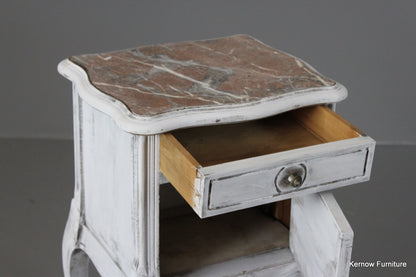 Painted French Bedside Cabinet - Kernow Furniture