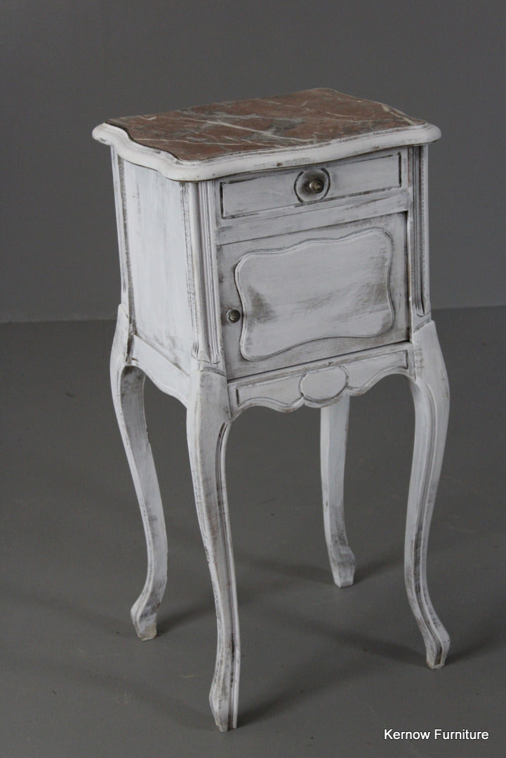 Painted French Bedside Cabinet - Kernow Furniture