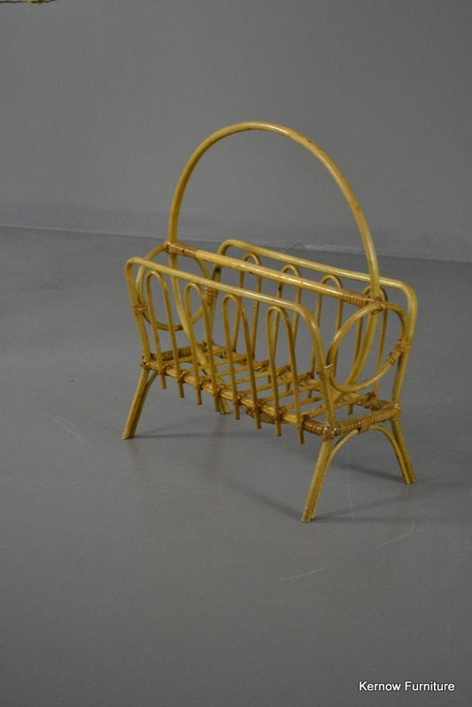 Retro Cane Magazine Rack - Kernow Furniture