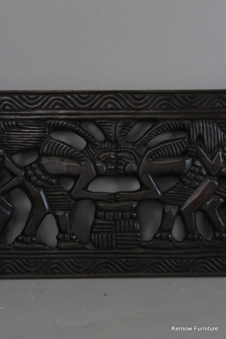 Carved African Decorative Panel - Kernow Furniture