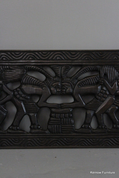 Carved African Decorative Panel - Kernow Furniture