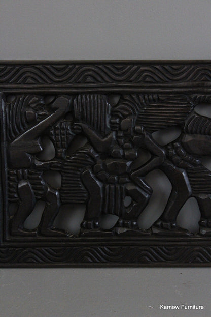 Carved African Decorative Panel - Kernow Furniture