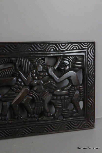 Carved African Decorative Panel - Kernow Furniture