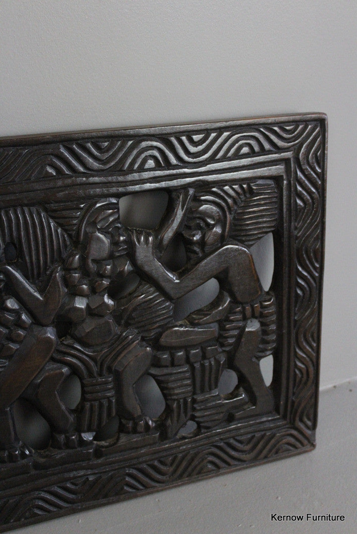 Carved African Decorative Panel - Kernow Furniture