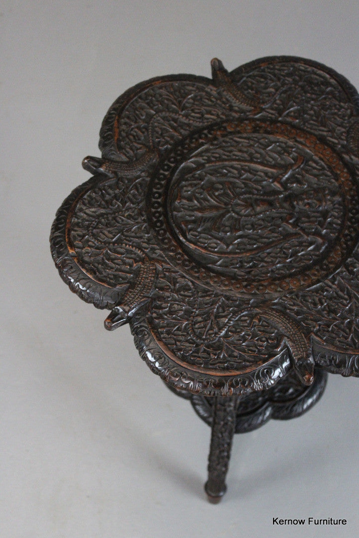 Carved Indian Table - Kernow Furniture