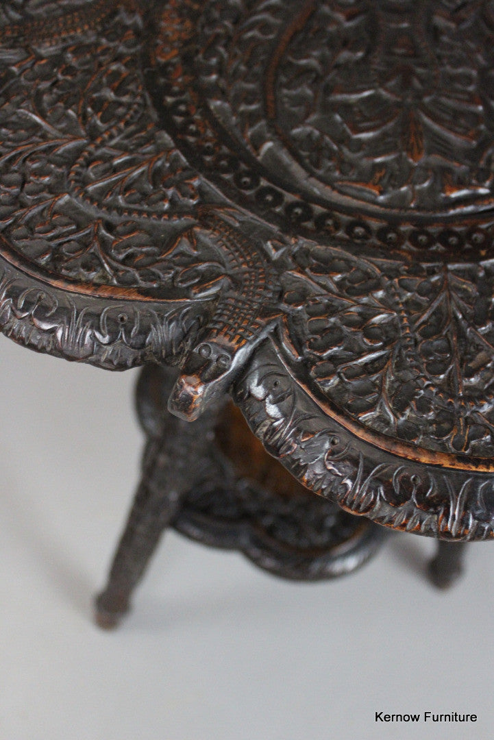 Carved Indian Table - Kernow Furniture