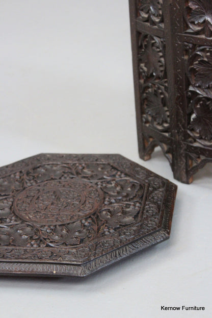 Small Eastern Carved Table - Kernow Furniture