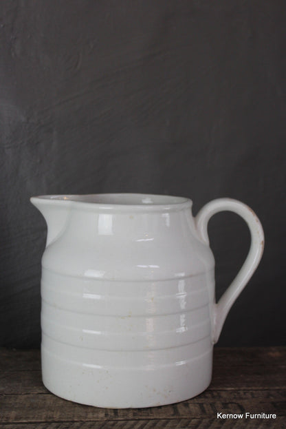 Large White Edwardian Milk Jug - Kernow Furniture