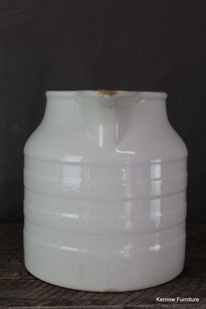 Large White Edwardian Milk Jug - Kernow Furniture