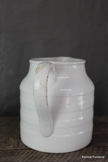 Large White Edwardian Milk Jug - Kernow Furniture