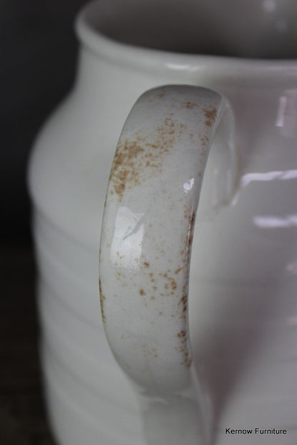 Large White Edwardian Milk Jug - Kernow Furniture