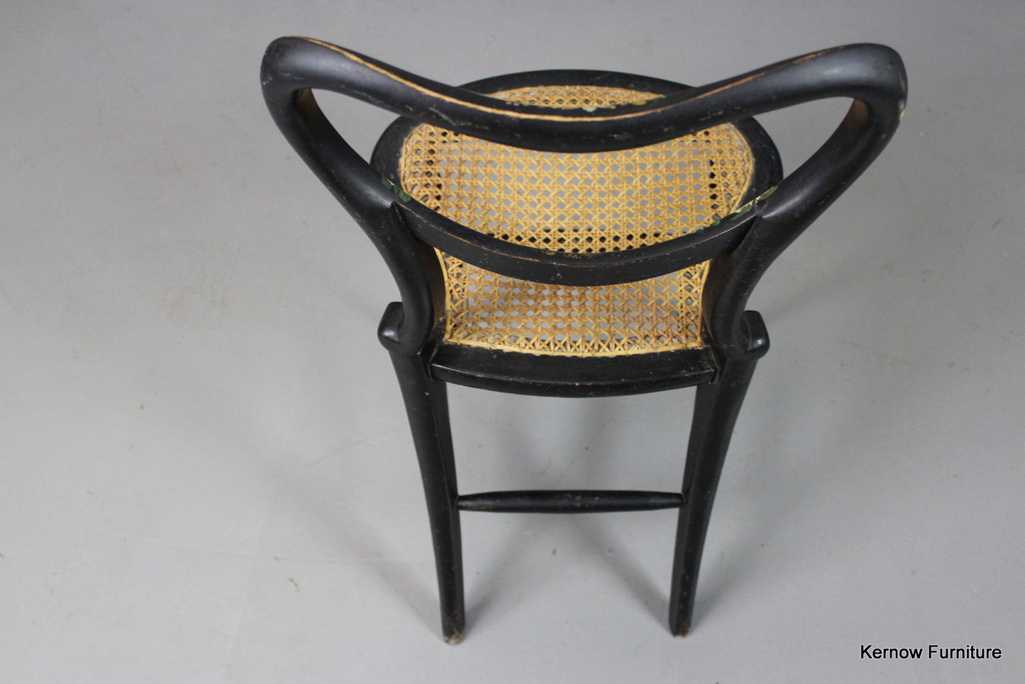 Antique Ebonised Occasional Chair - Kernow Furniture