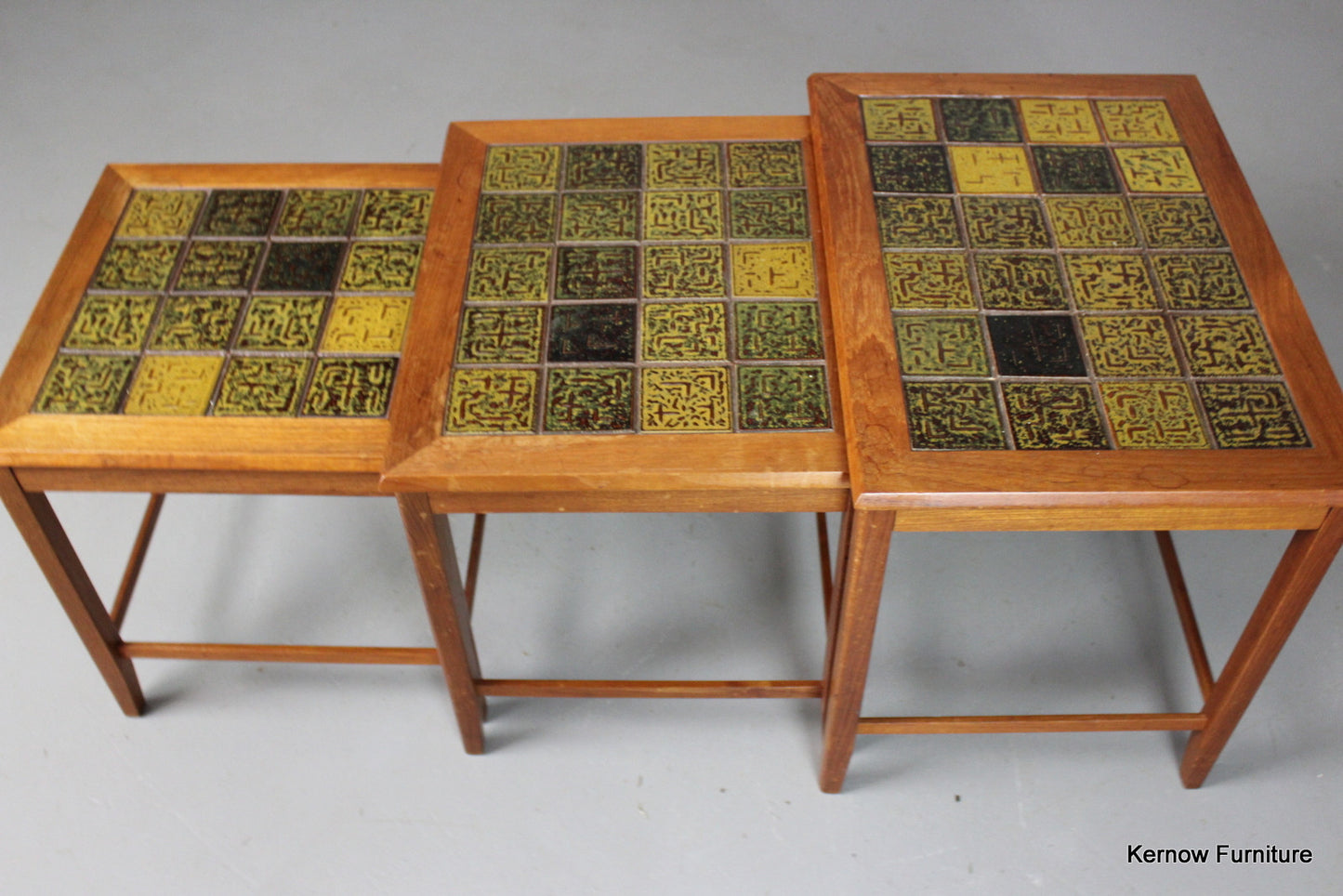 Retro Danish Nest Tables - Kernow Furniture