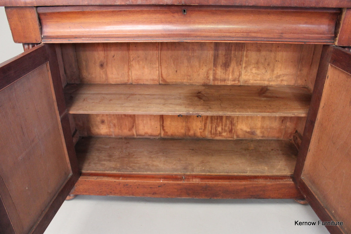 Victorian Glazed Mahogany Bookcase - Kernow Furniture